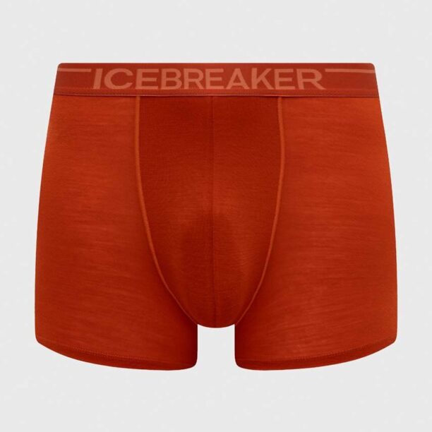 Icebreaker lenjerie functionala Anatomica Boxers culoarea portocaliu