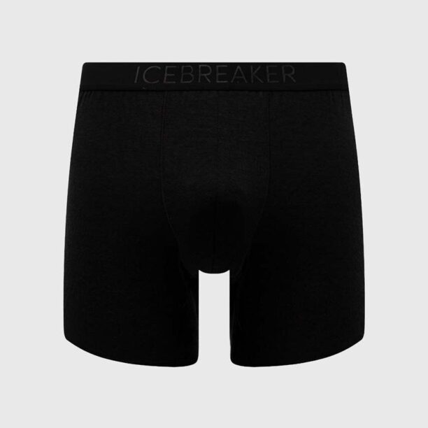 Icebreaker lenjerie functionala Anatomica Cool-Lite culoarea negru