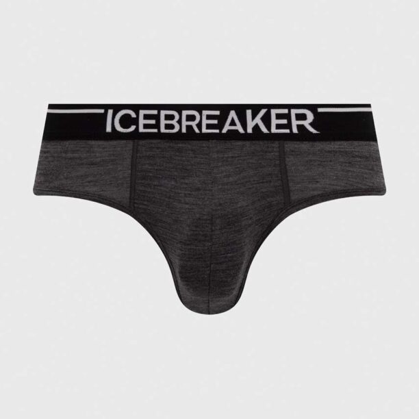 Icebreaker lenjerie functionala Merino Anatomica culoarea gri