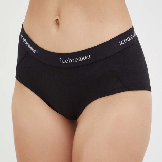 Icebreaker lenjerie functionala Sprite Hot culoarea negru