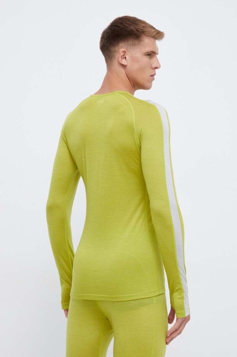 Icebreaker longsleeve funcțional 125 ZoneKnit culoarea verde preţ