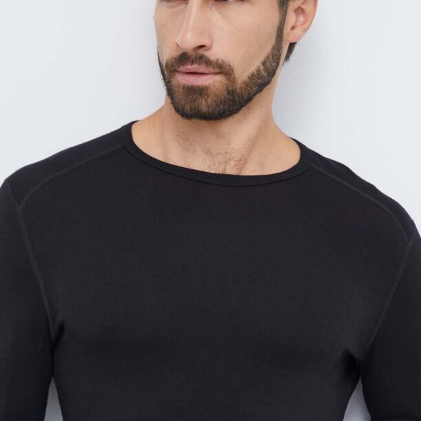 Icebreaker longsleeve funcțional 260 Tech culoarea negru preţ