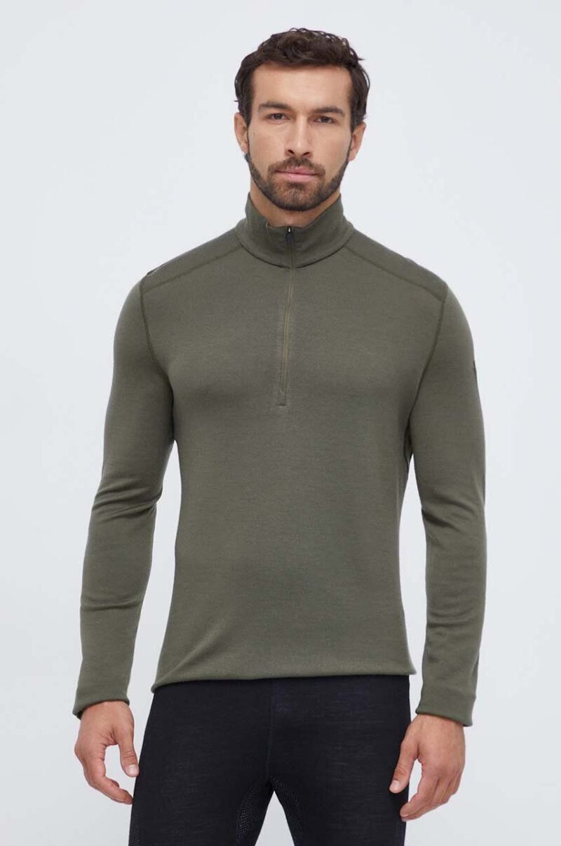 Icebreaker longsleeve funcțional 260 Tech culoarea verde