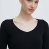 Icebreaker longsleeve funcțional Siren culoarea negru