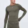 Icebreaker longsleeve funcțional ZoneKnit 200 culoarea verde