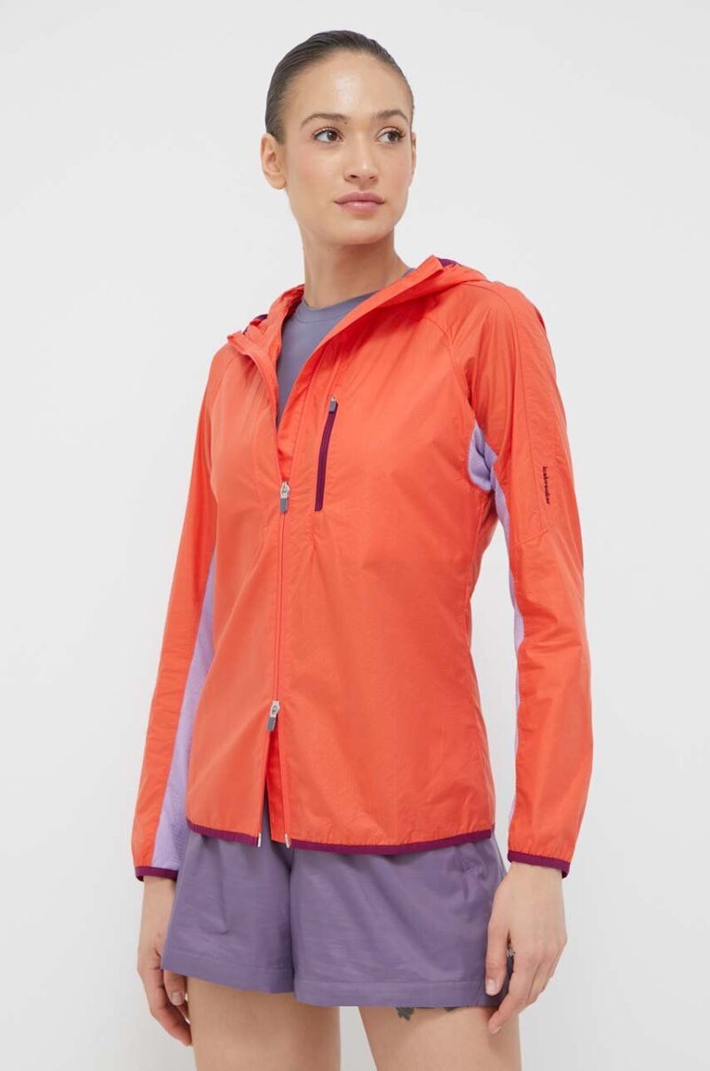 Icebreaker windbreaker Shell+ culoarea portocaliu