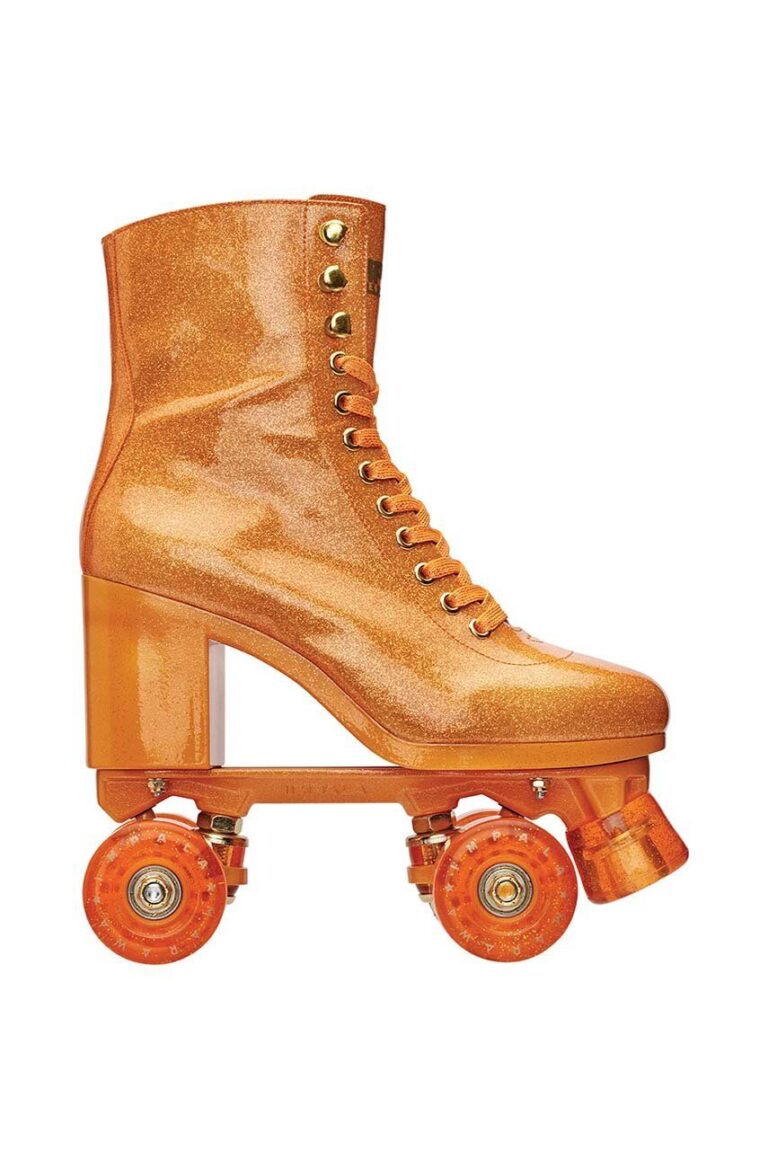 Impala role Sparkle Orange High Heel Rollerskates x Marawa