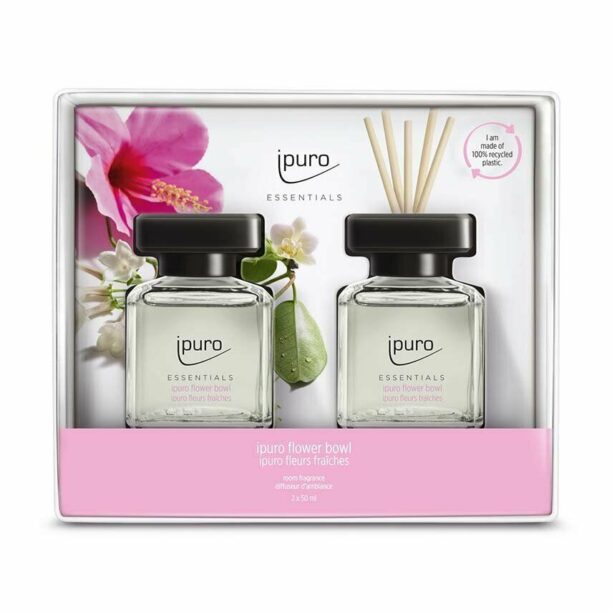 Ipuro kit difuzor de aromă Flower Bowl 2 x 50 ml