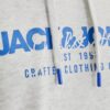 JACK & JONES Bluză de molton 'JJALVIS'  albastru / gri amestecat