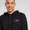 JACK & JONES Bluză de molton 'JJFErris'  negru / alb