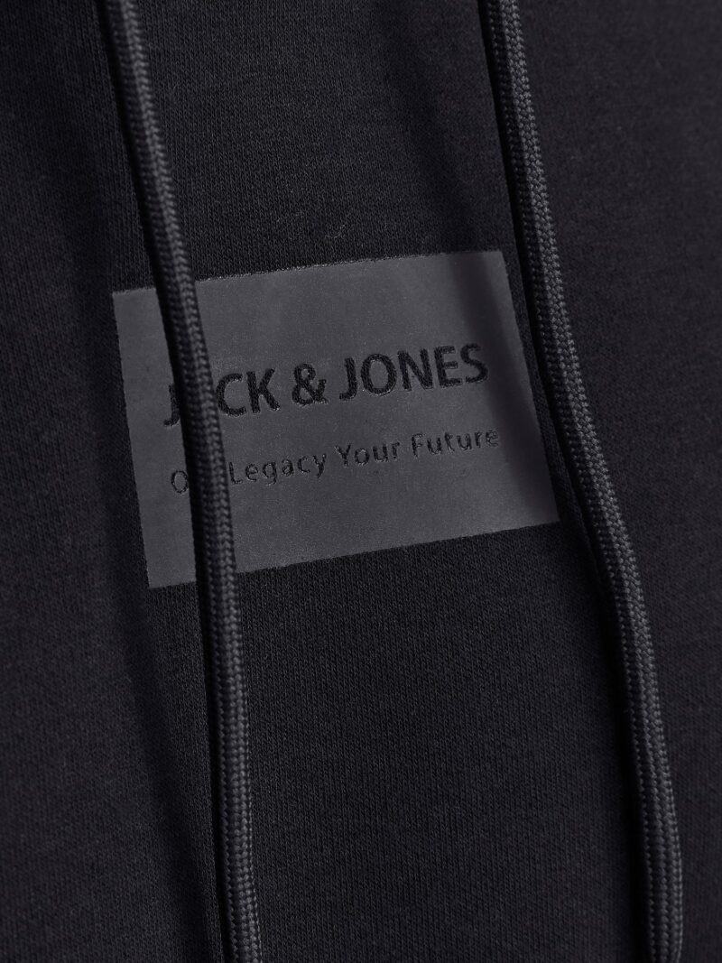 Original JACK & JONES Bluză de molton 'JJHAKKAI'  negru