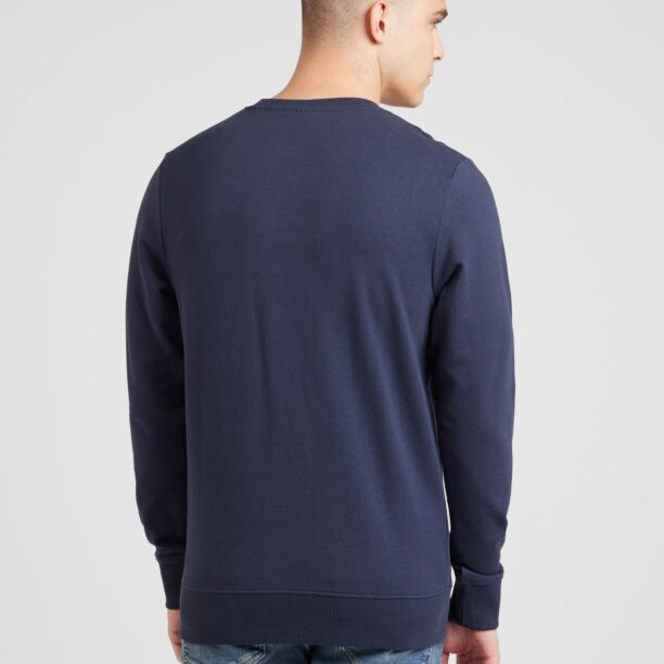 JACK & JONES Bluză de molton 'JJJeans'  bleumarin / alb preţ