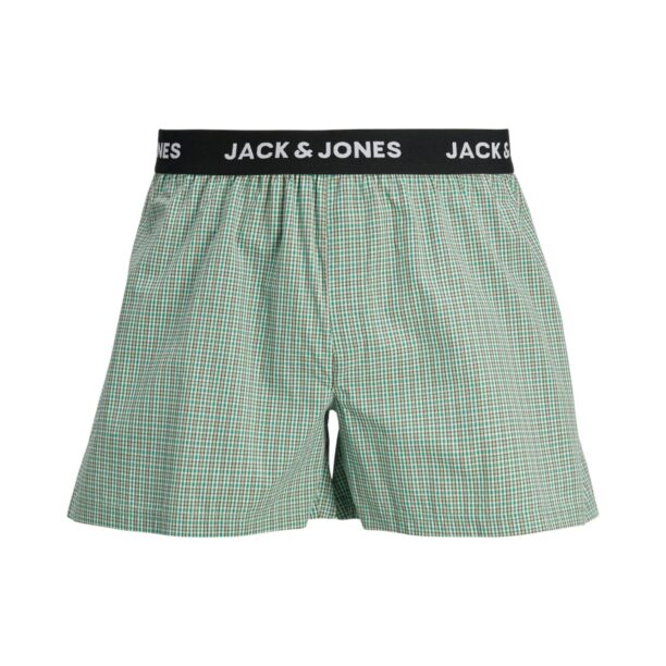 JACK & JONES Boxeri 'JACBRYCE'  verde deschis / negru / alb preţ