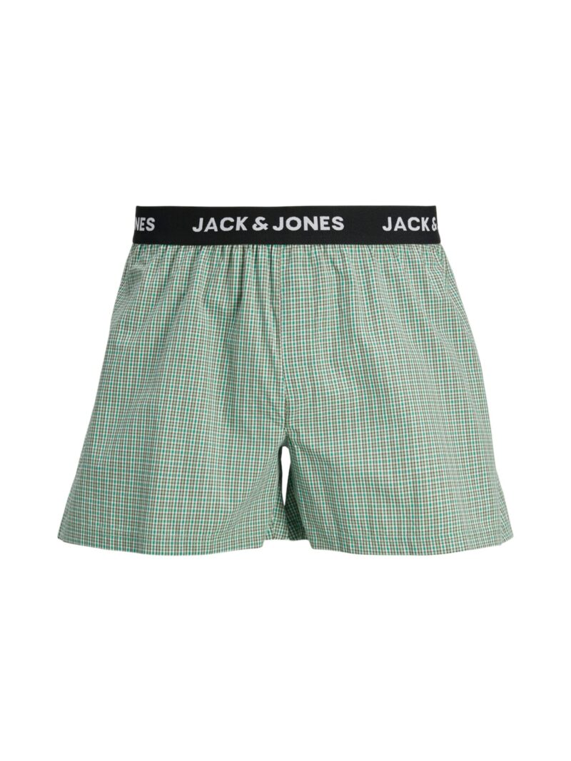 JACK & JONES Boxeri 'JACBRYCE'  verde deschis / negru / alb preţ