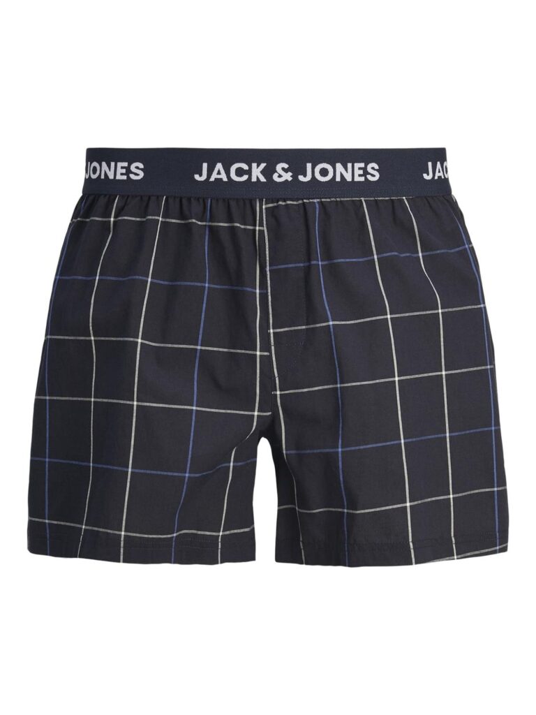 JACK & JONES Boxeri 'JACJackson'  bleumarin / albastru deschis / negru / alb preţ