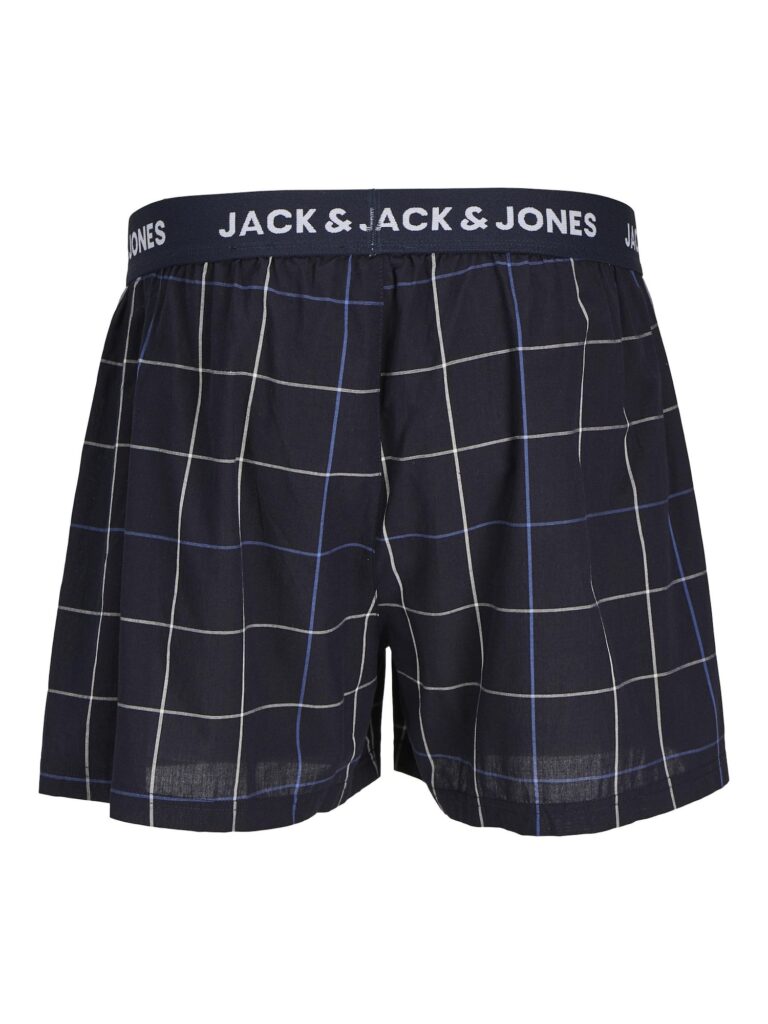 JACK & JONES Boxeri 'JACJackson'  bleumarin / albastru deschis / negru / alb