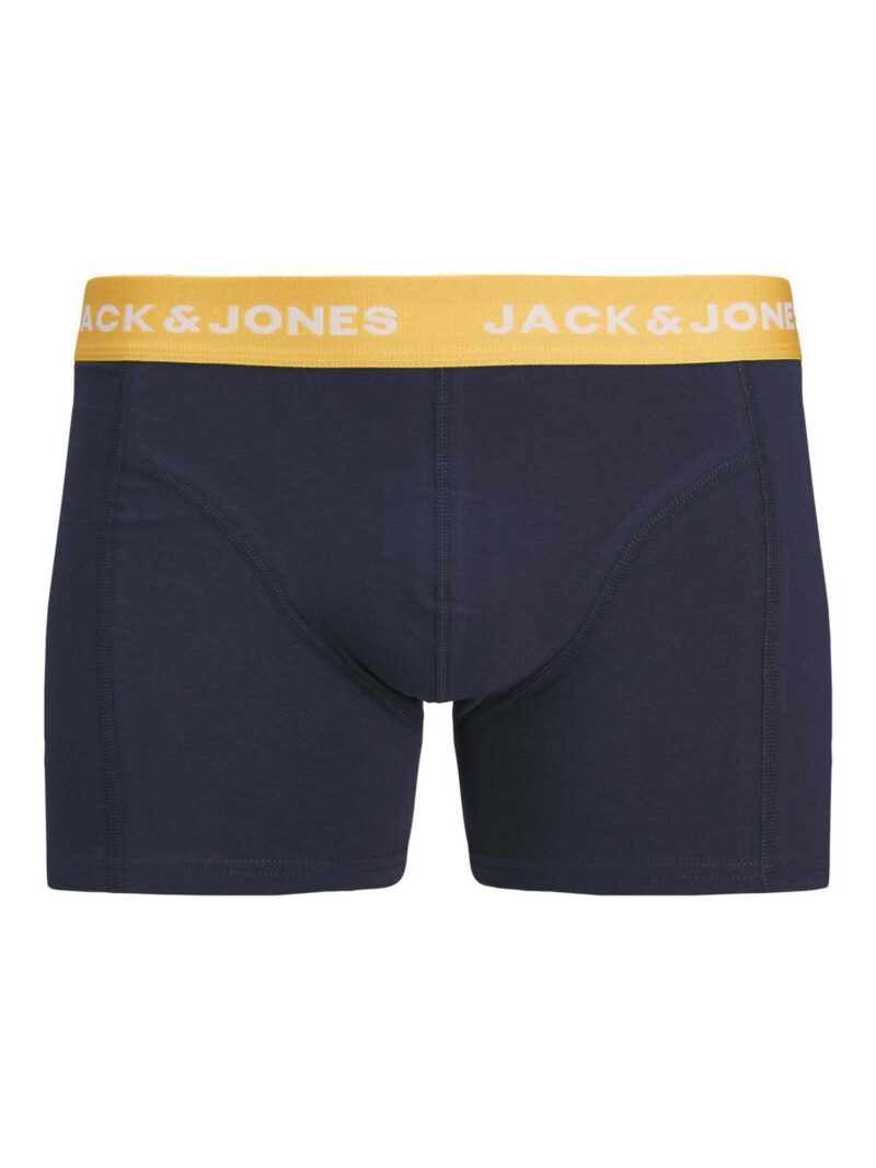 JACK & JONES Boxeri 'JACSKULLROCK'  albastru marin / galben închis / alb preţ