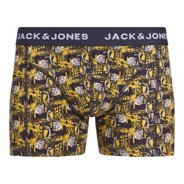 Cumpăra JACK & JONES Boxeri 'JACSKULLROCK'  albastru marin / galben închis / alb