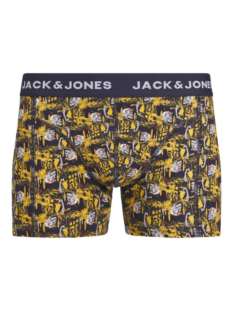 Cumpăra JACK & JONES Boxeri 'JACSKULLROCK'  albastru marin / galben închis / alb