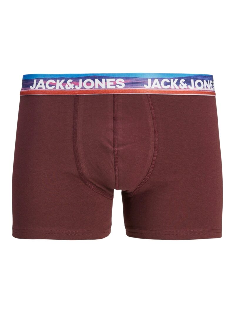 JACK & JONES Boxeri 'JACWAYNE'  albastru / opal / roșu carmin / negru