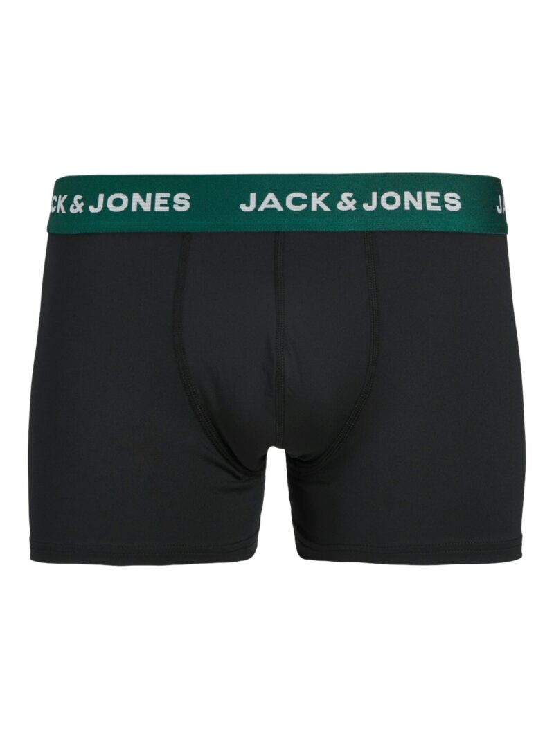 Original JACK & JONES Boxeri 'JACXMAS SKULLS'  verde pin / roșu / negru / alb