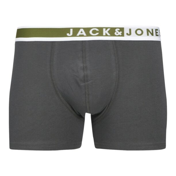 JACK & JONES Boxeri 'Jackarim'  albastru noapte / verde închis / negru / alb preţ