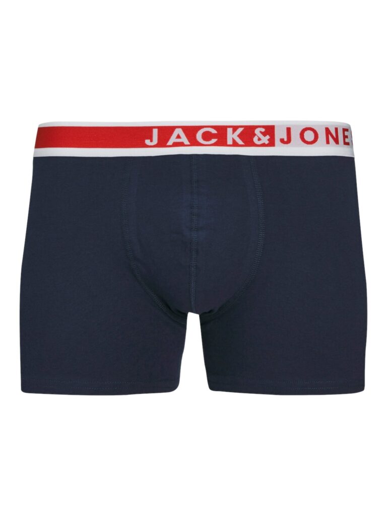 Original JACK & JONES Boxeri 'Jackarim'  albastru noapte / verde închis / negru / alb