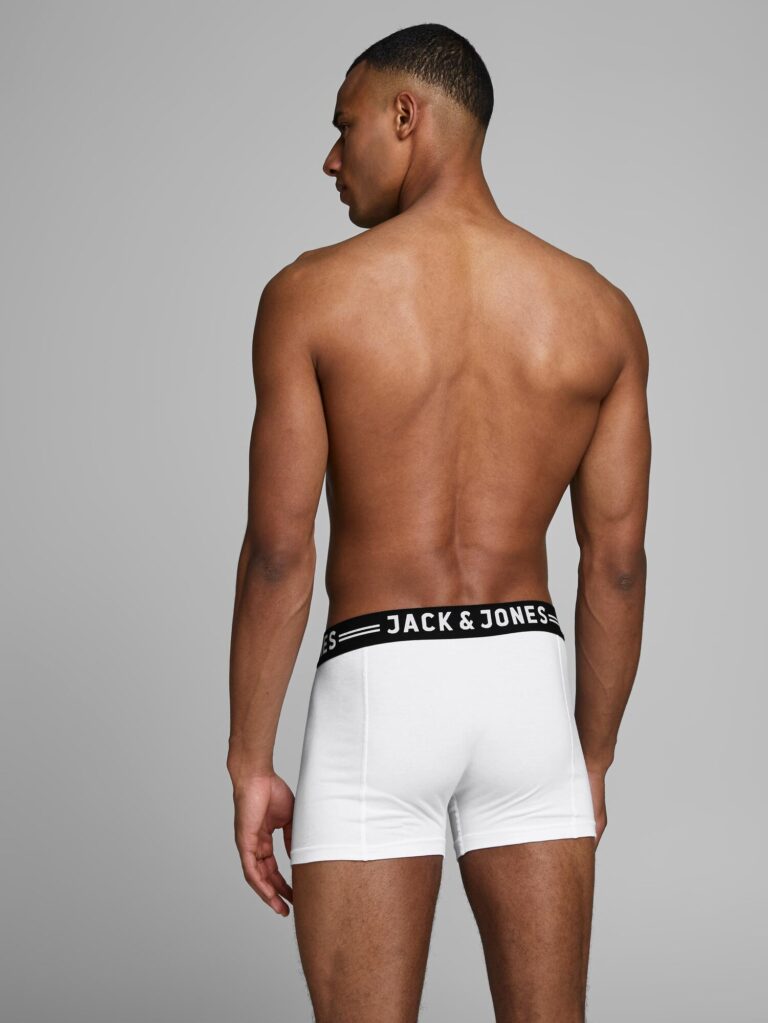 Cumpăra JACK & JONES Boxeri 'Sense'  negru / alb