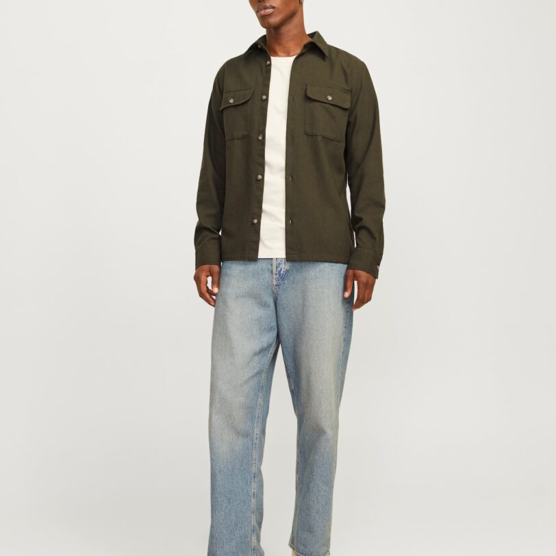 Original JACK & JONES Cămașă 'JJDARREN'  verde pin