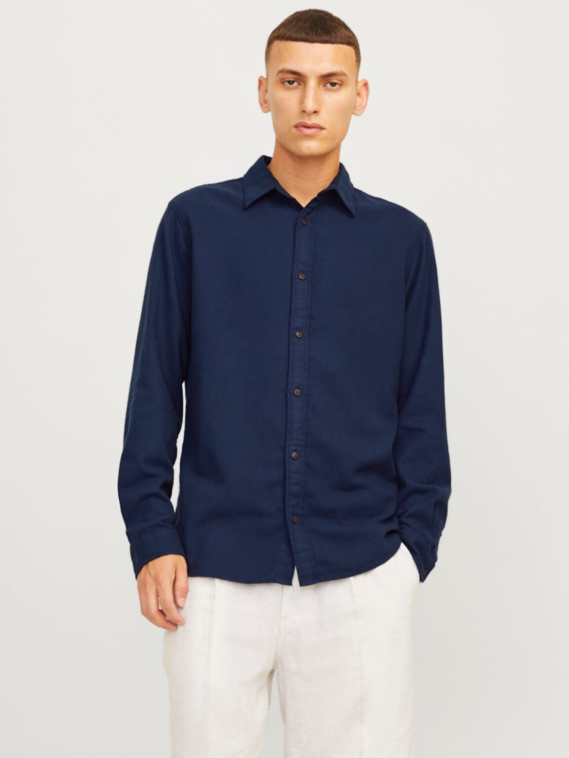 JACK & JONES Cămașă 'JJJOSHUA'  bleumarin