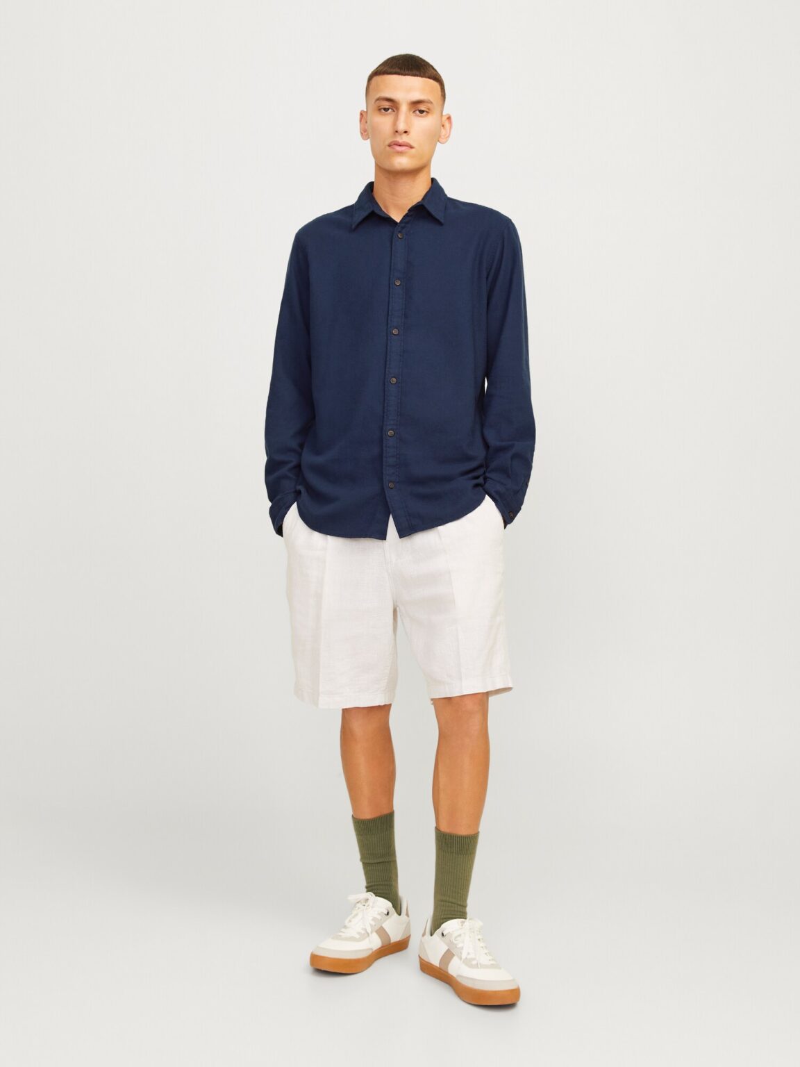 Cumpăra JACK & JONES Cămașă 'JJJOSHUA'  bleumarin