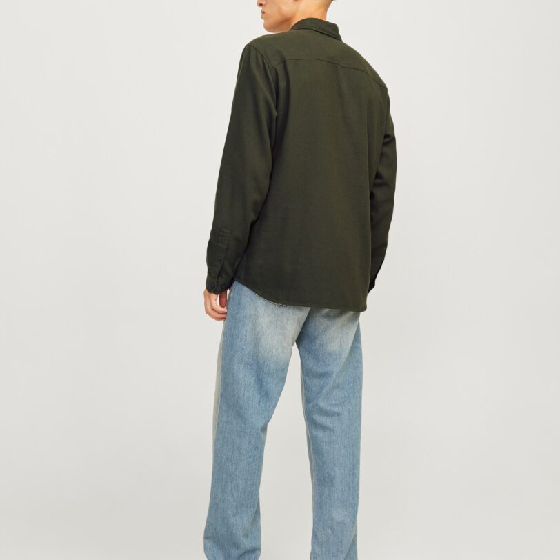 Original JACK & JONES Cămașă 'JJJOSHUA'  verde închis