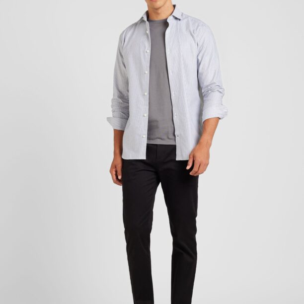 JACK & JONES Cămașă 'JPRBLAPARKER'  bleumarin / alb