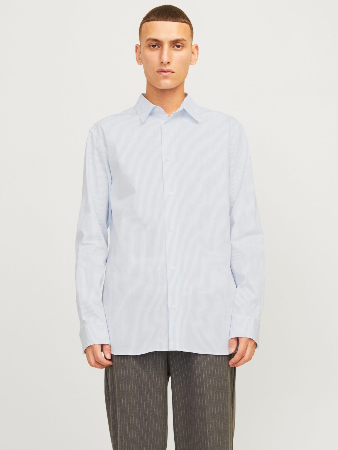 Original JACK & JONES Cămașă 'JPRBlabushwick Stanley'  albastru deschis / alb