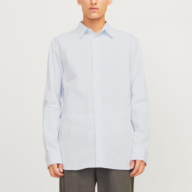 Original JACK & JONES Cămașă 'JPRBlabushwick Stanley'  albastru deschis / alb