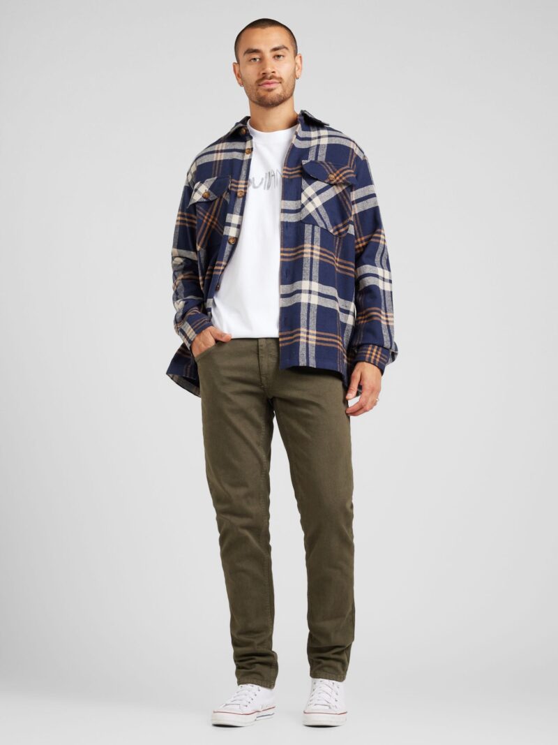 JACK & JONES Cămașă 'JPRRaymond'  bleumarin / galben închis / alb murdar