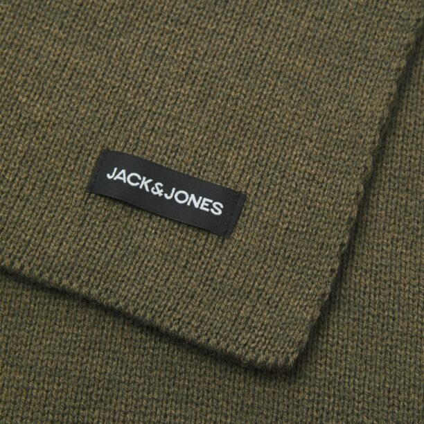 JACK & JONES Fular 'JACDna'  oliv / negru