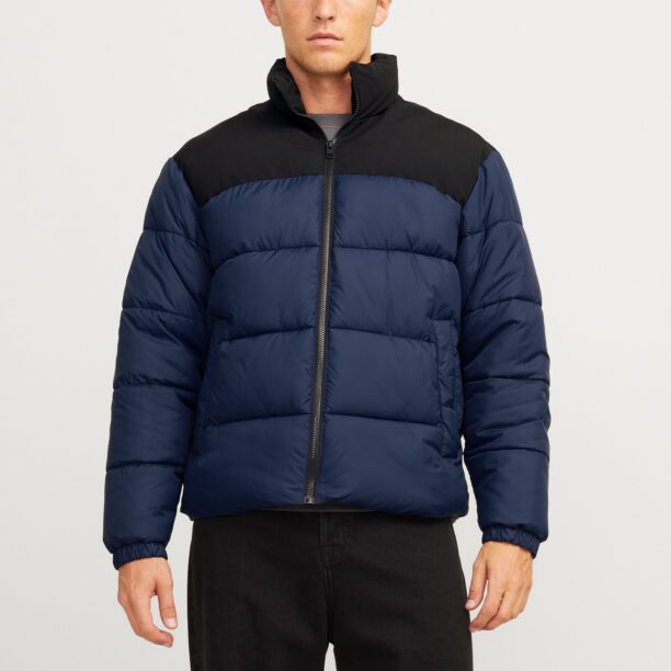 Original JACK & JONES Geacă de iarnă 'JJMOON'  albastru marin / negru