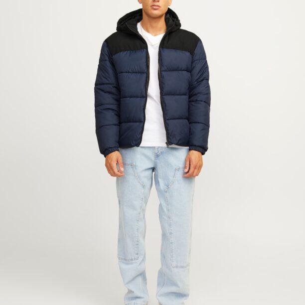 Original JACK & JONES Geacă de iarnă 'JJMOON'  bleumarin / negru