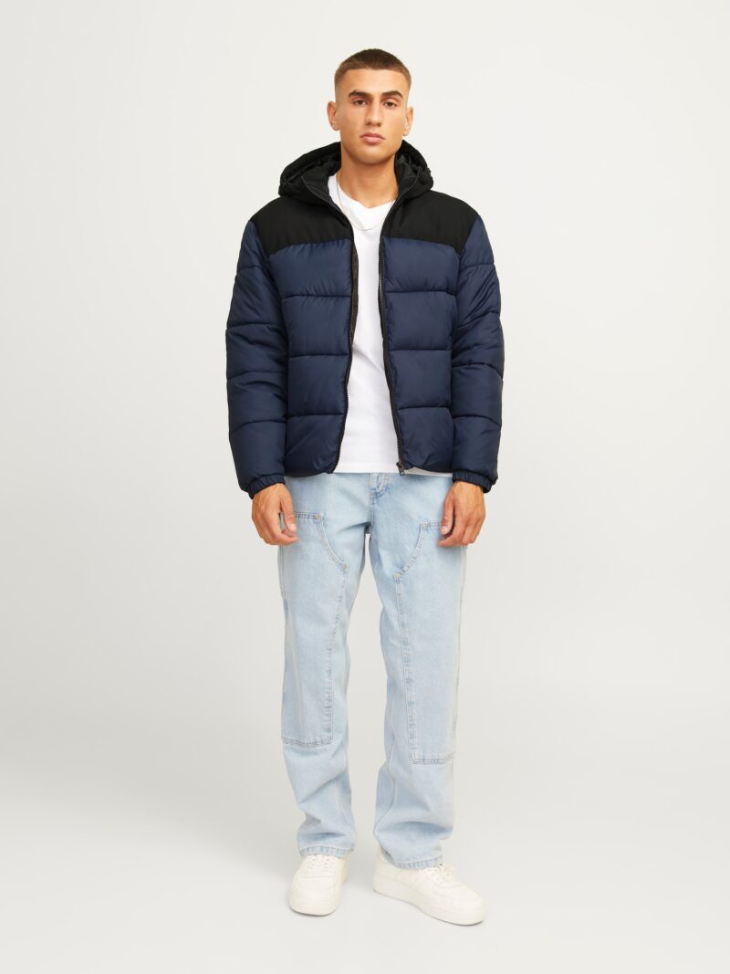 Original JACK & JONES Geacă de iarnă 'JJMOON'  bleumarin / negru