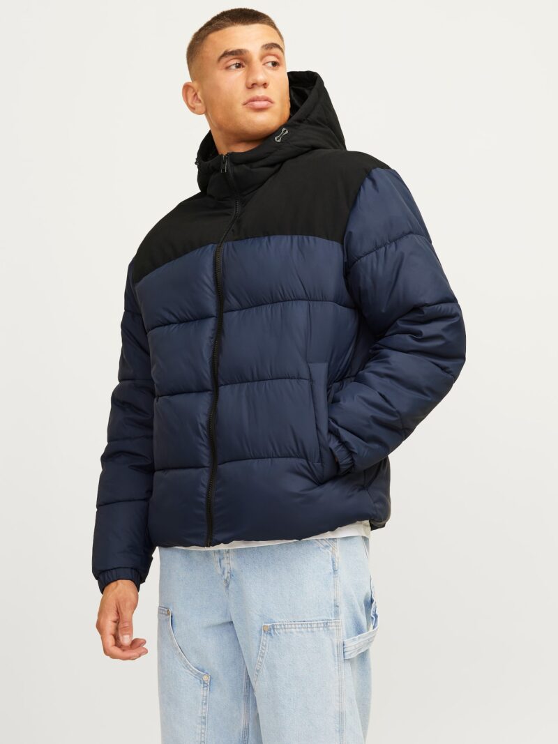 JACK & JONES Geacă de iarnă 'JJMOON'  bleumarin / negru