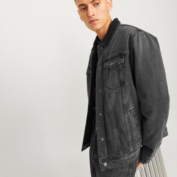 Original JACK & JONES Geacă de primăvară-toamnă 'JJIJEAN'  negru denim