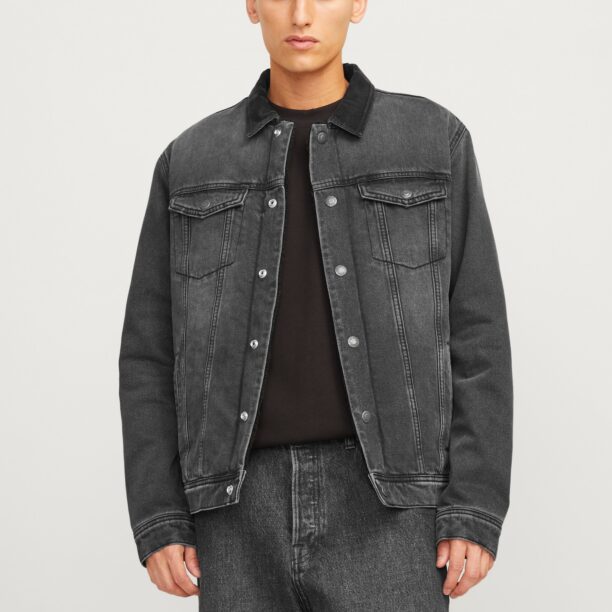 JACK & JONES Geacă de primăvară-toamnă 'JJIJEAN'  negru denim