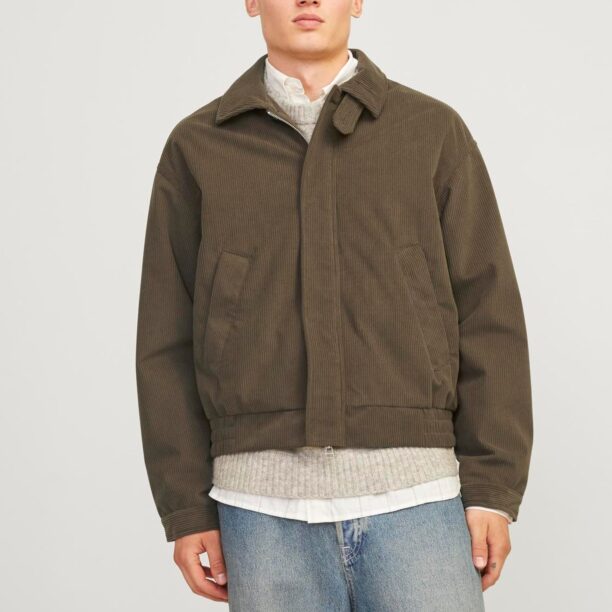 JACK & JONES Geacă de primăvară-toamnă 'JORBRONX HARRINGTON'  oliv