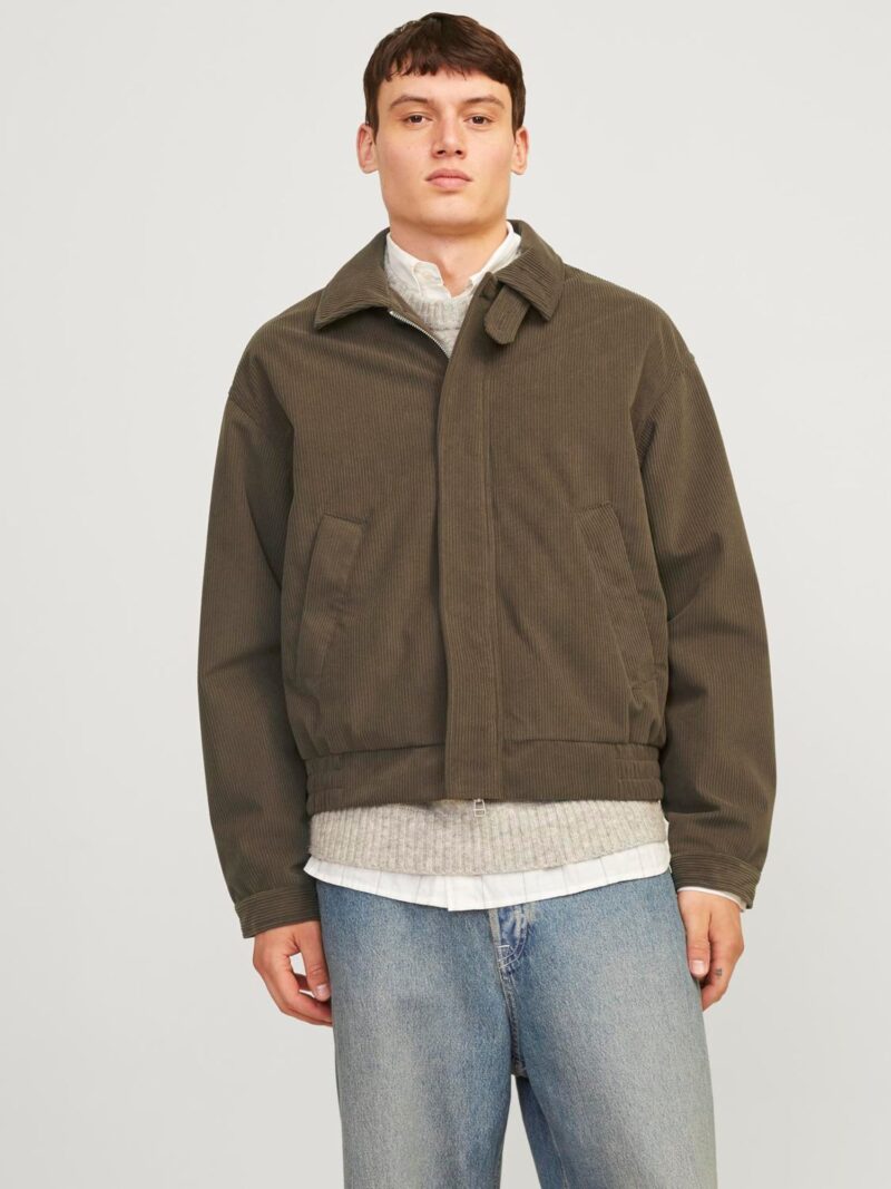 JACK & JONES Geacă de primăvară-toamnă 'JORBRONX HARRINGTON'  oliv