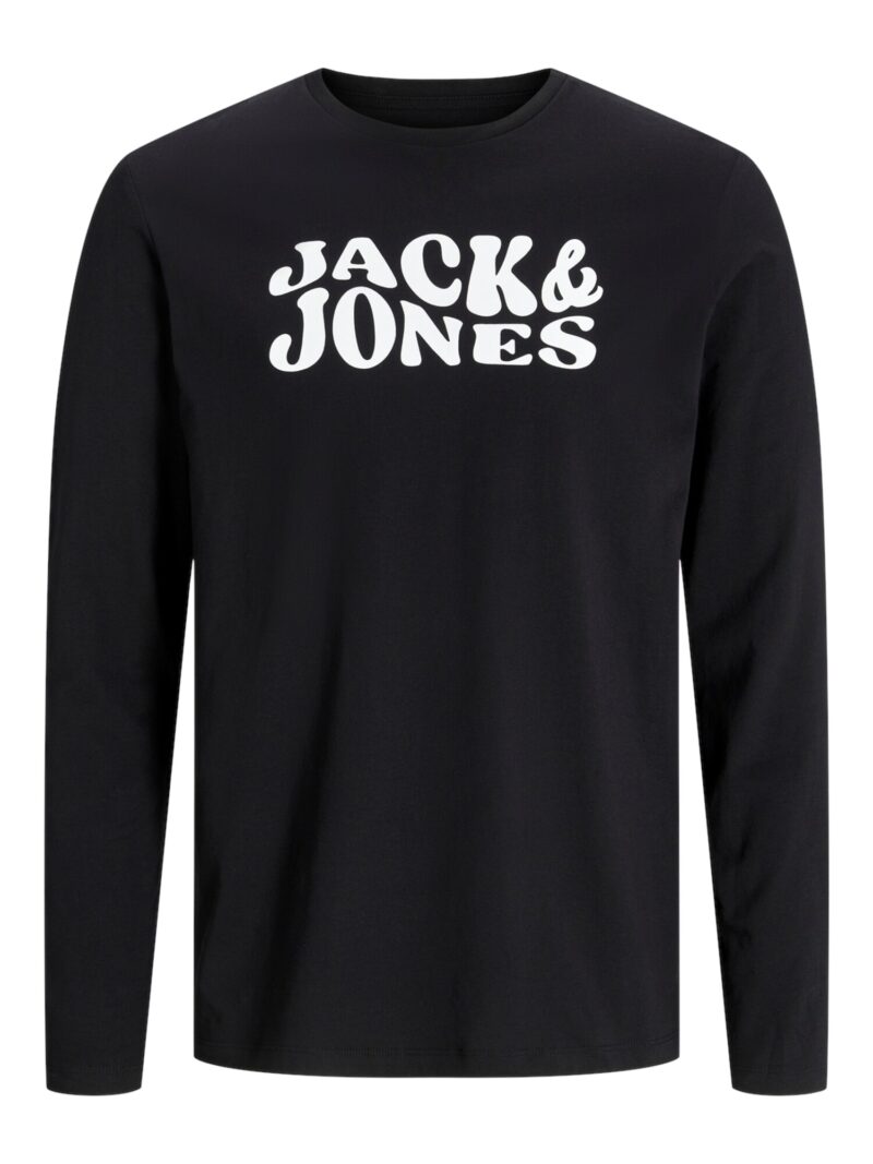 JACK & JONES Haine de casă 'JACELTON'  negru / alb preţ