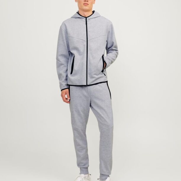 JACK & JONES Hanorac 'JJFusion'  gri deschis