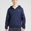 JACK & JONES Hanorac  bleumarin / alb