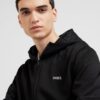 JACK & JONES Hanorac  negru / alb