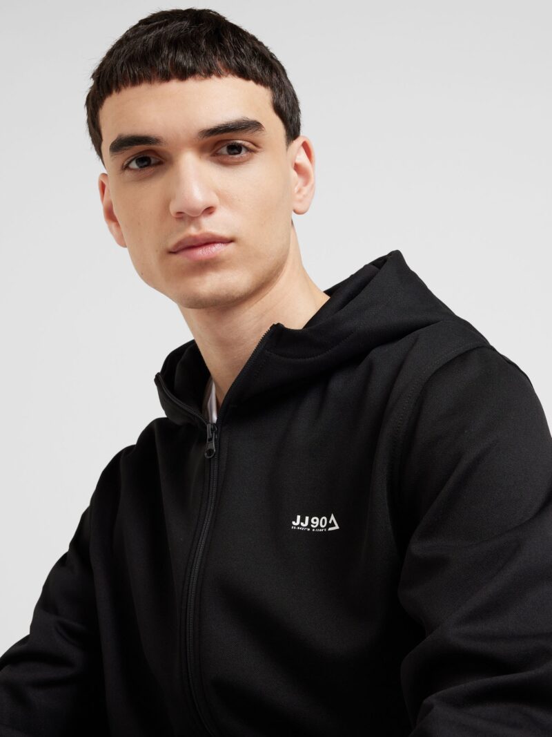 JACK & JONES Hanorac  negru / alb